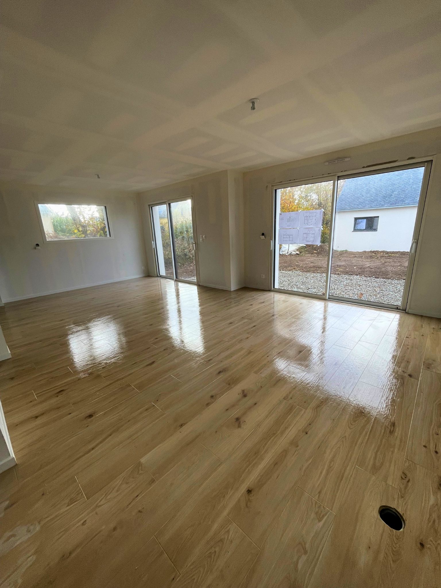 Carrelage en imitation plancher