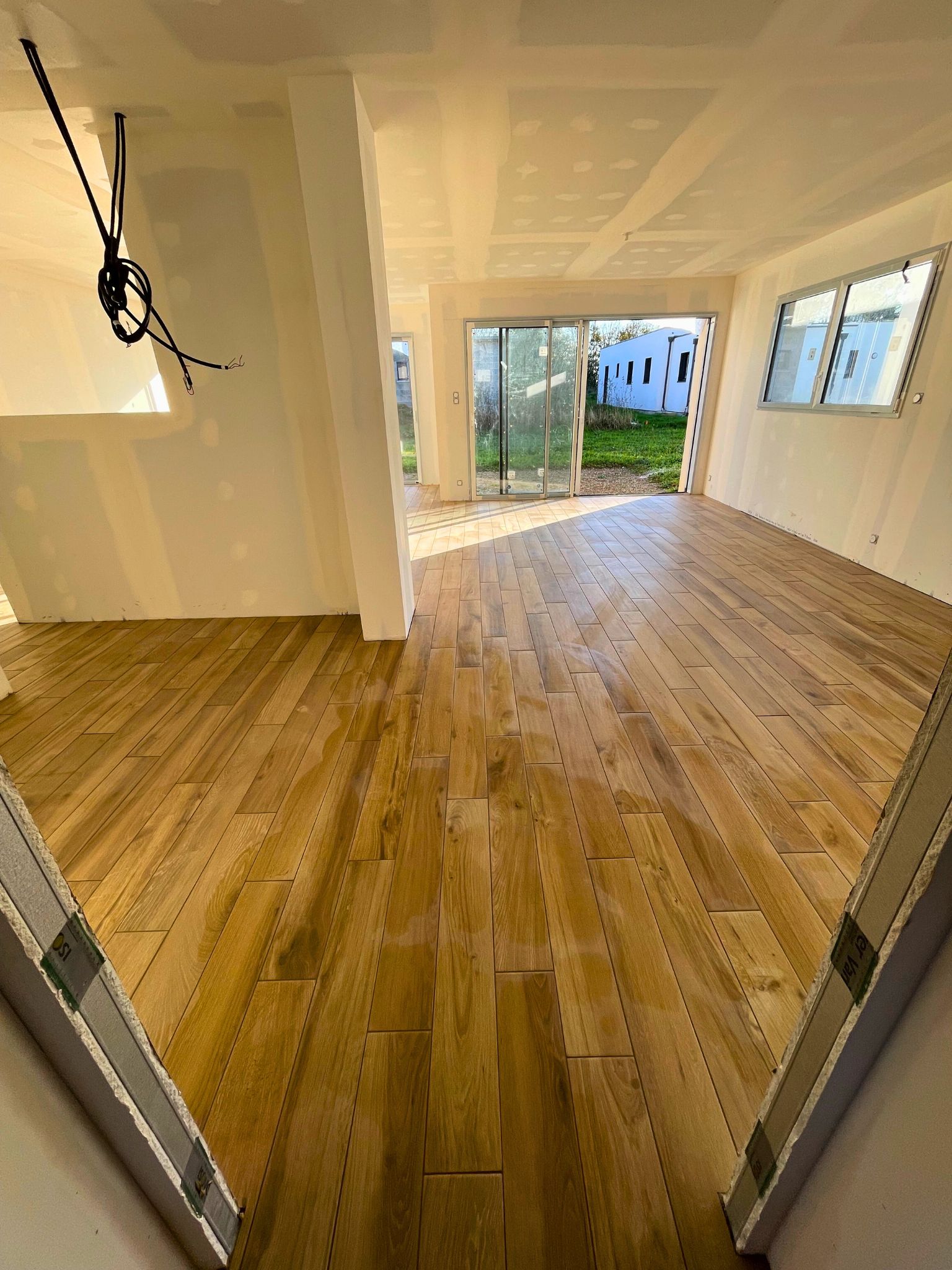 Carrelage en imitation plancher